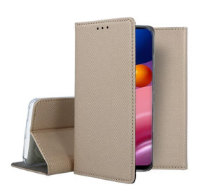 Кожен калъф тефтер и стойка Magnetic FLEXI Book Style за Samsung Galaxy A34 5G SM-A346B златист 
